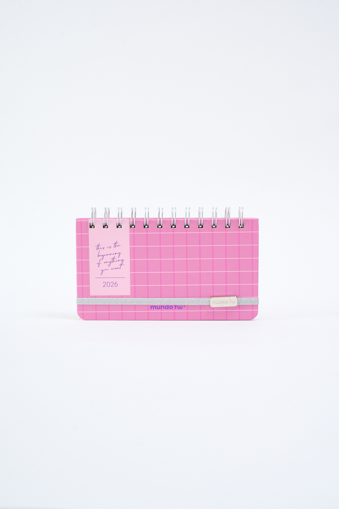  AGENDA POCKET PINK SEMANAL 2026 FW 