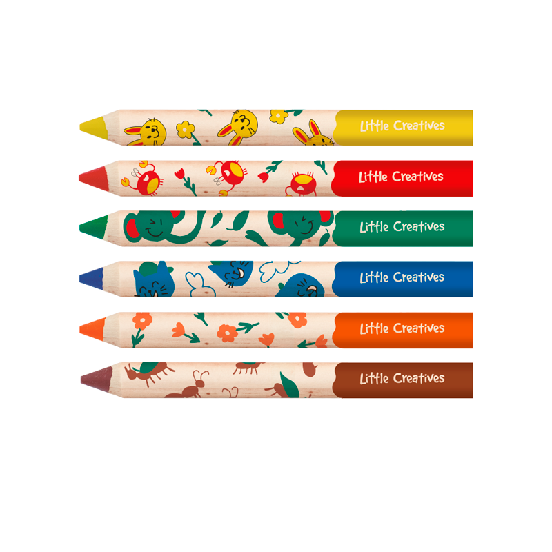 Lapices Jumbo x6 con Kit Faber-Castell
