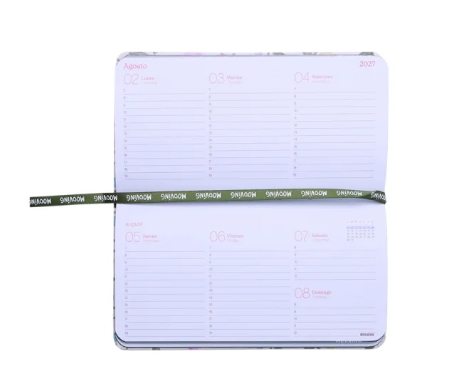 Agenda Mooving pocket Spring 2027 semanal cosida
