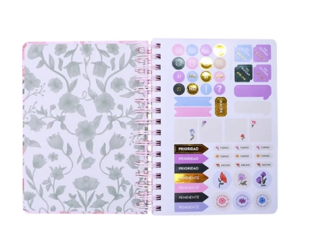 Agenda Mooving Spring 2027 diaria con espiral