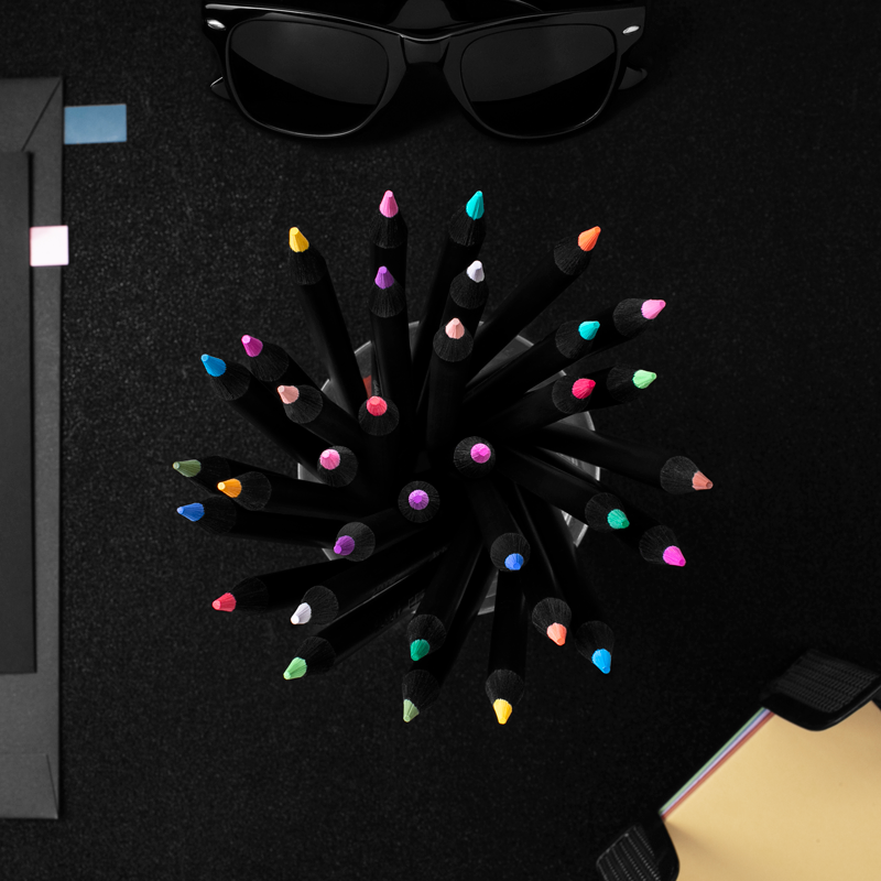 24 ECOLAPICES DE COLOR SUPERSOFT