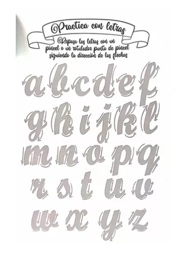 Libro De Lettering Dibujar Letras Con Estilo X Unidad