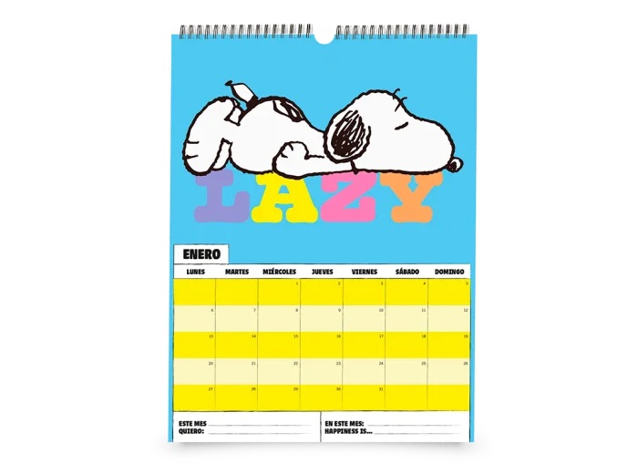 Calendario Snoopy Mooving