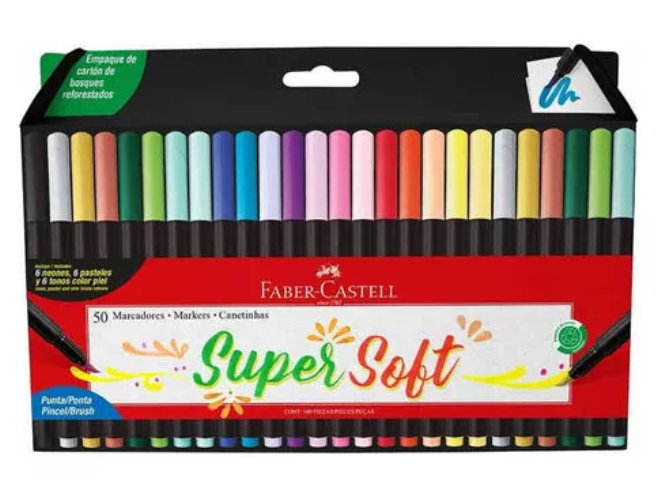 50 LAPICES DE COLOR SUPERSOFT