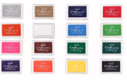 Set De 4 Almohadillas De Colores P Sellos Ideal P Maestras