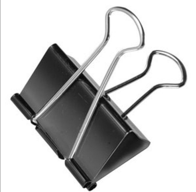BINDER CLIPS METALICOS NEGROS 41 MM UNIDAD