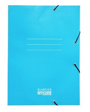 CARPETA OFICIO CON ELASTICO COLOR AZUL