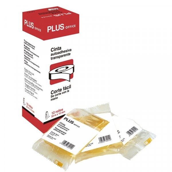 Cinta adhesiva plus 12mm*33mts unidad