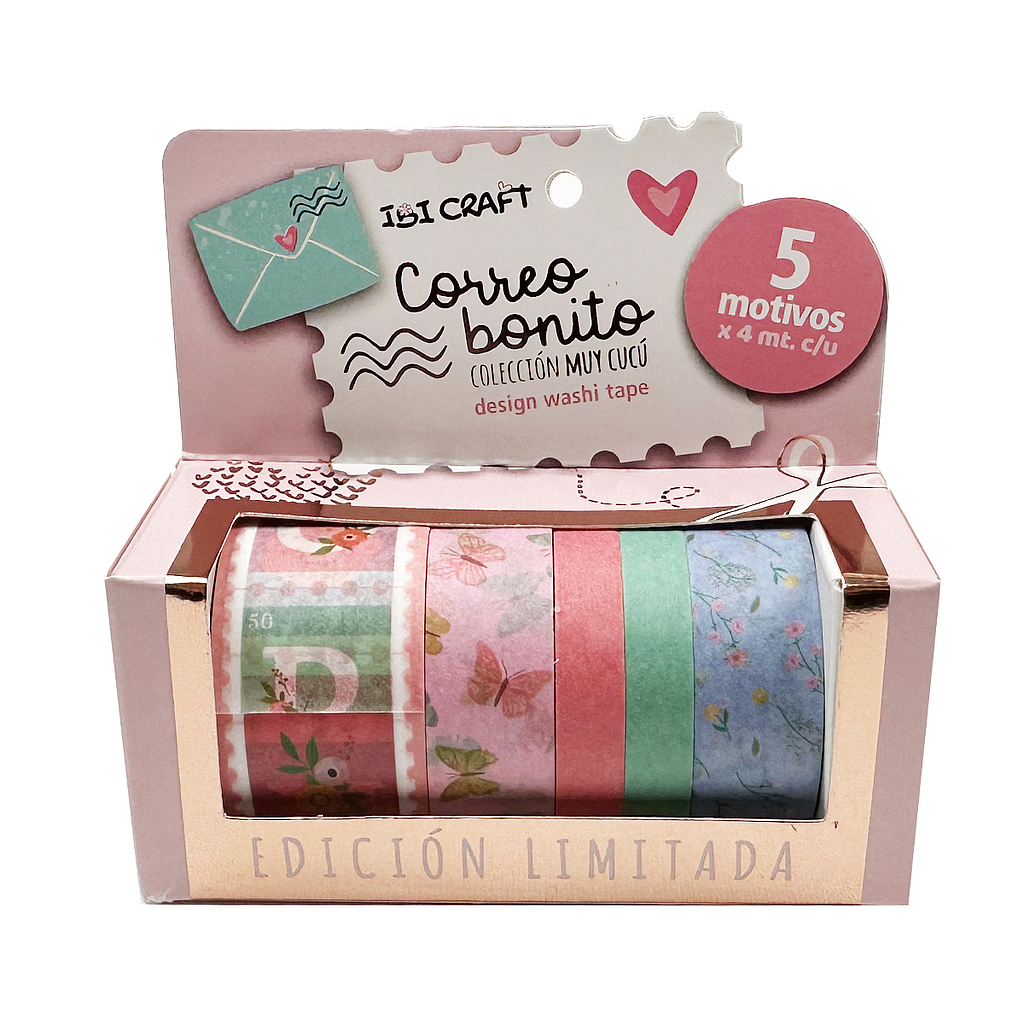 Cinta Adhesiva Washi Tape Correo Bonito Ibi Craft