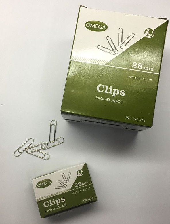 CLIPS 28 MM DE 100 PIEZAS