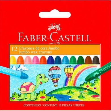 CRAYONES DE CERA JUMBO DE 12
