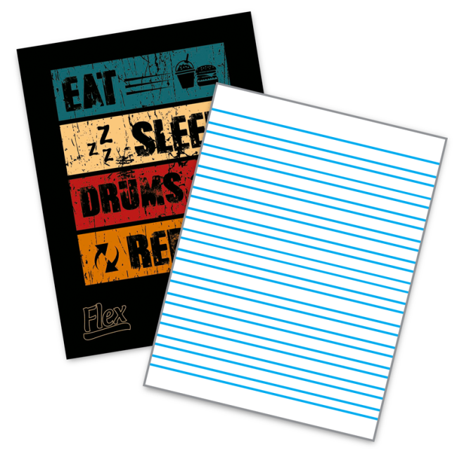 CUADERNO ENGRAPADO DOBLE RAYA 48 HOJAS