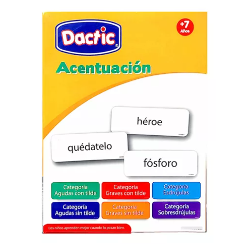 Dactic Lamina Acentuación - Pedagógico, Didáctico 7+