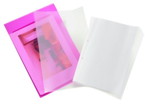 CARPETA EN " L" OMEGA, A4 Transparente