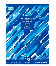 GARBANZO BLANCO 1/8 120 GR 25 HOJAS