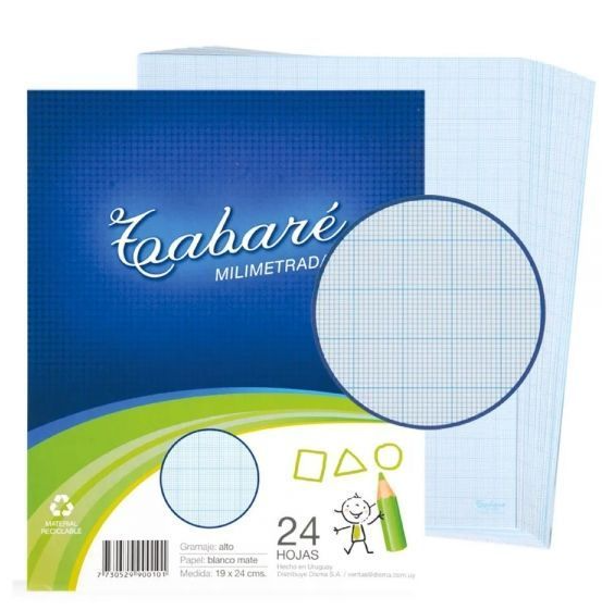 Hojas Tabare milimetrada X 48h
