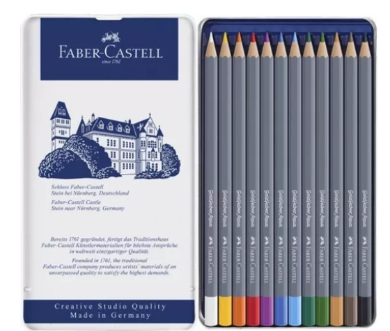 Lápices De Colores Acualerables X12 Golffaber Faber Castell