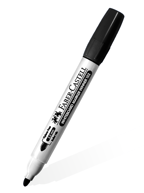 MARCADOR DE PIZARRA NEGRO GRUESO FABER CASTELL