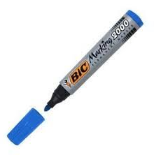 MARCADOR PERMANENTE AZUL BIC GRUESO