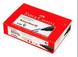 MARCADOR PERMANENTE AZUL GRUESO FABER CASTELL UNIDAD