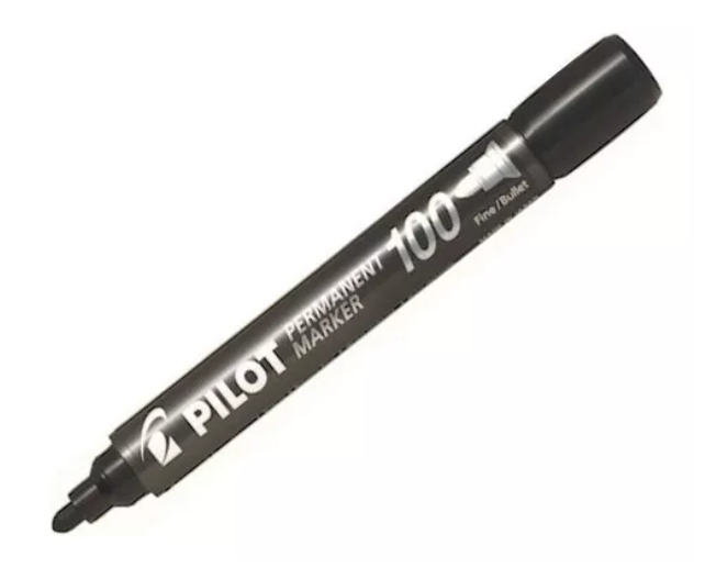 Marcador Permanente Grueso Negro Pilot
