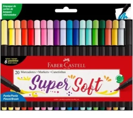 Marcadores Super Soft Faber Castell