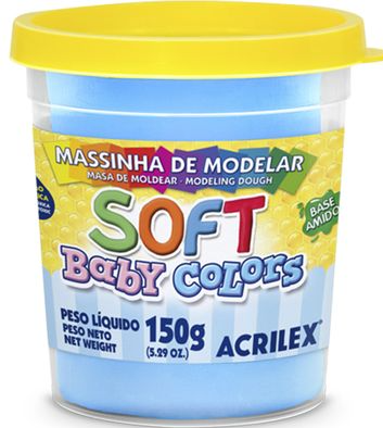 MASA BLANDA COLOR  AZUL 150G