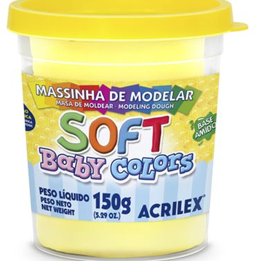 MASA BLANDA COLOR AMARILLO 150 G