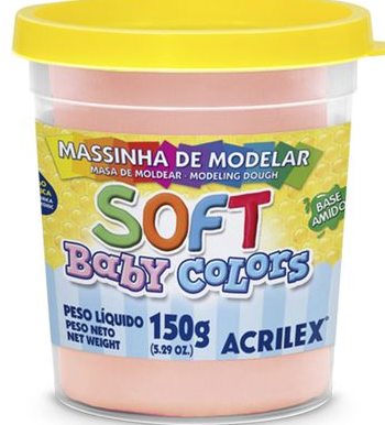 MASA BLANDA COLOR ANARANJADO 150G
