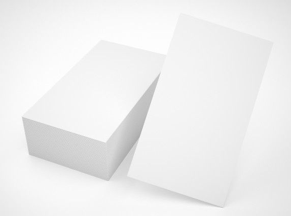 PACK 100 U. TARJETA BLANCA 5X9CM