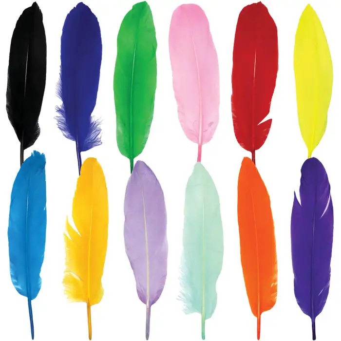 pack x 50 u. plumas de colores crearte