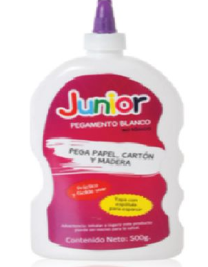COLA VINÍLICA JUNIOR BLANCA, 500 grs