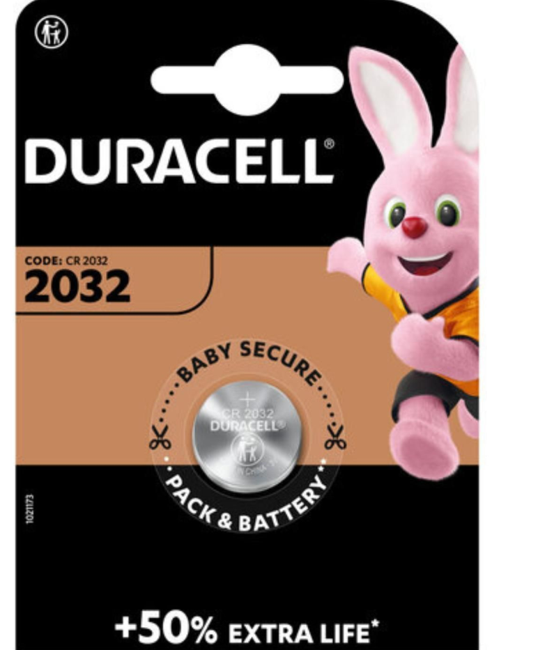 Pila Duracell 2032 larga Duracion