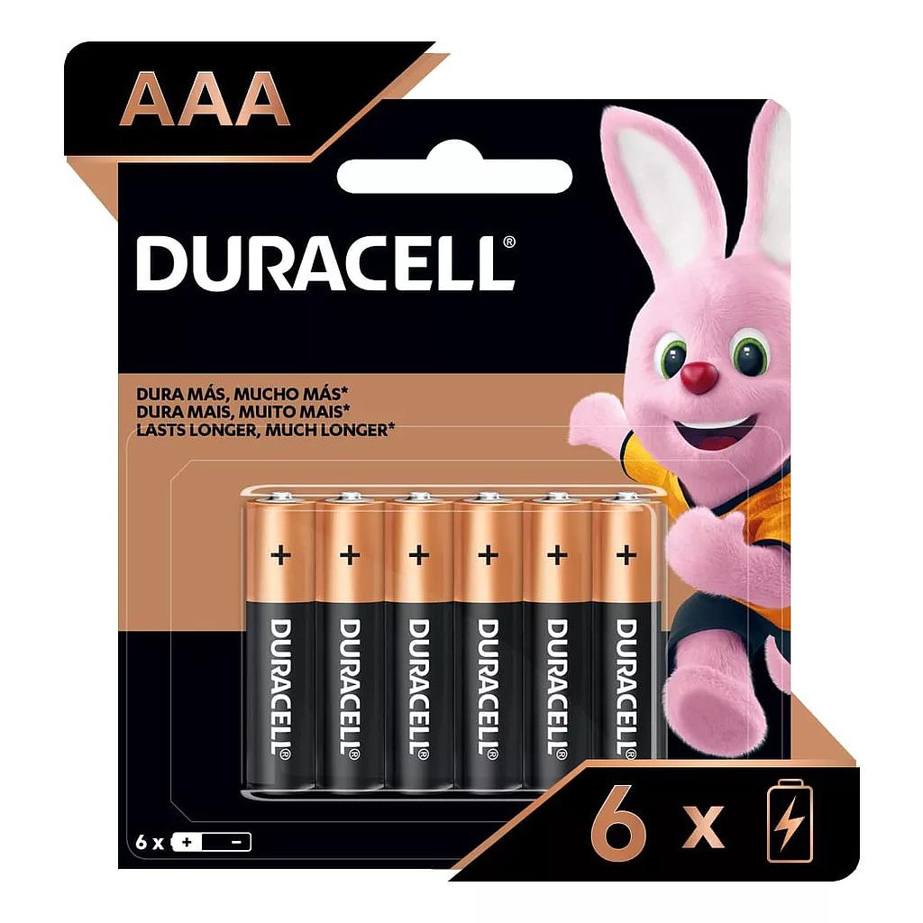 Pilas Duracell AAA Pack de 6