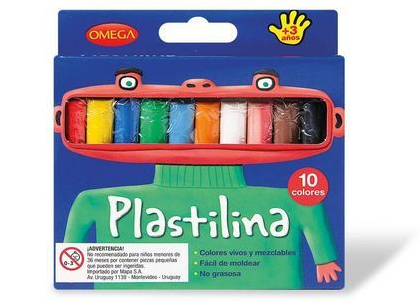 PLASTILINA 10 COLORES NO TOXICO