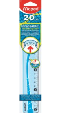 REGLA 20 CM IRROMPIBLE MAPED