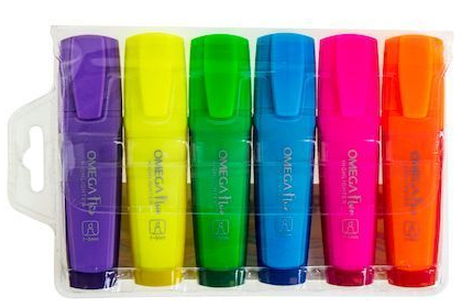 RESALTADORES FLUORESCENTES DE 6 Omega