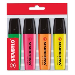 Resaltadores Stabilo Boss Fluor x 4