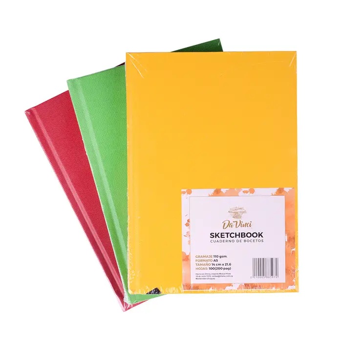 Sketchbook Da Vinci A5 110G Color Boceto Dibujo Arte