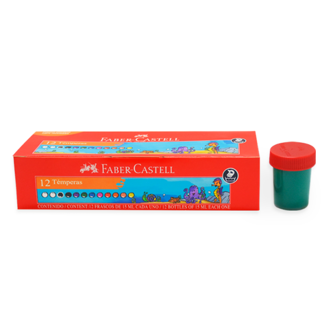 Temperas Faber Castell  12 unds