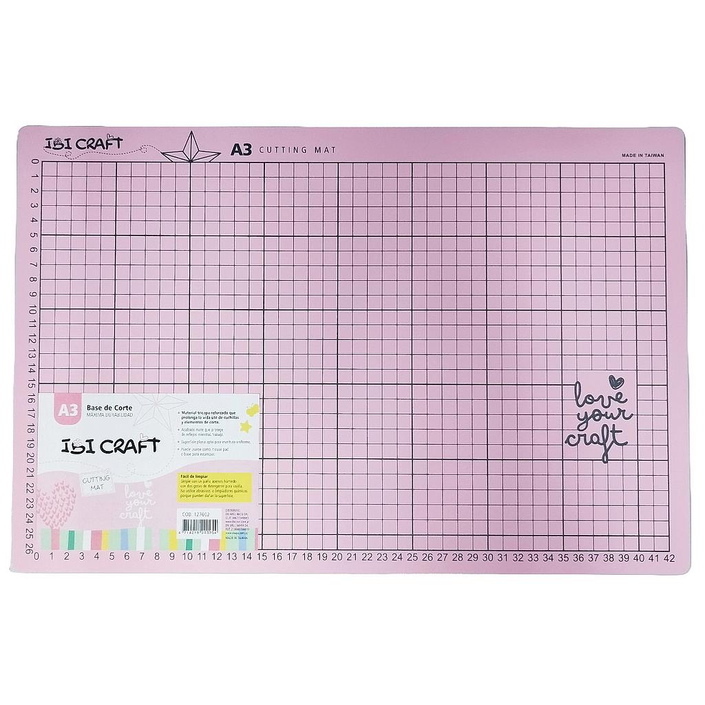 BASE PARA CORTE IBI CRAFT A3, ROSADA