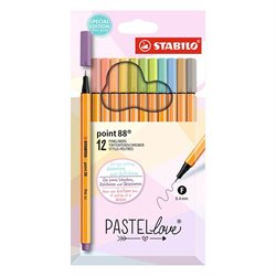 Stabilo Point 88 Pastel x 12