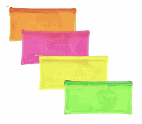 Cartuchera Pvc Frases Fluo