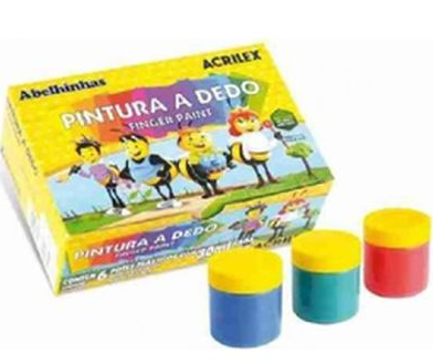 Pintura a dedo Acriolex x 6