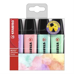 Resaltador Stabilo Boss Pastel x4 Bis