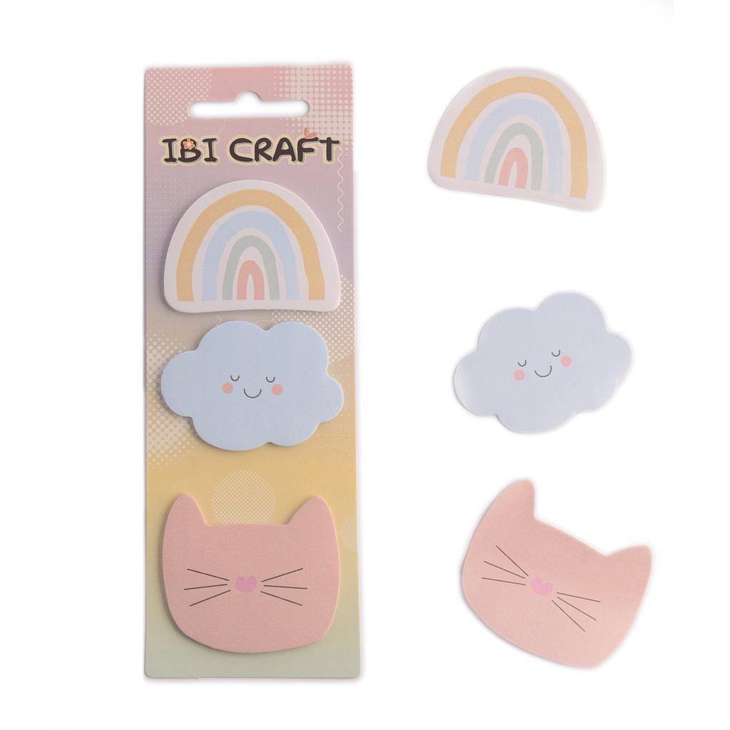 Set Notas Autoadhesivas Rainbow Ibi Craft