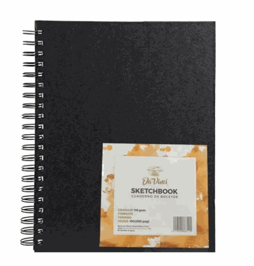 Sketchbook A4 con espiral 100hx 110Gramos