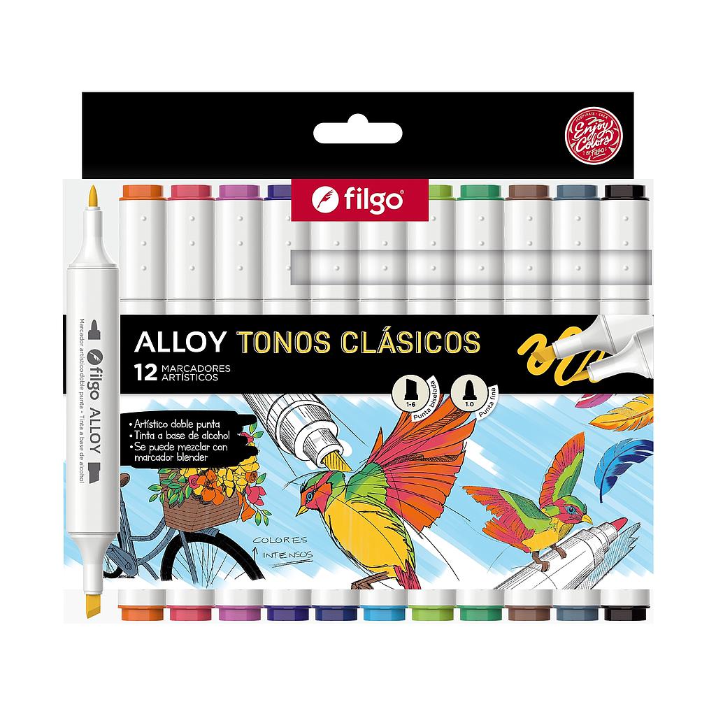 Marcador Filgo artistico alloy tonos clasicos