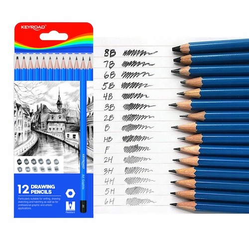 CAJA CON 12 LÁPICES DE GRADO, KEYROAD