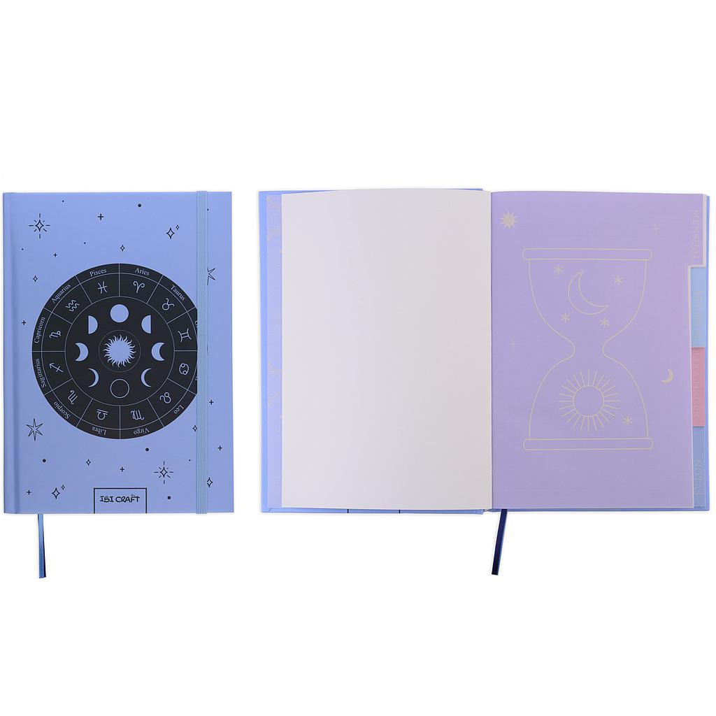 CUADERNO PLANIFICADOR IBI CRAFT, T.DURA, 148x210mm, 96 H.+STICKERS, DISEÑO &quot;ZODIAC&quot;